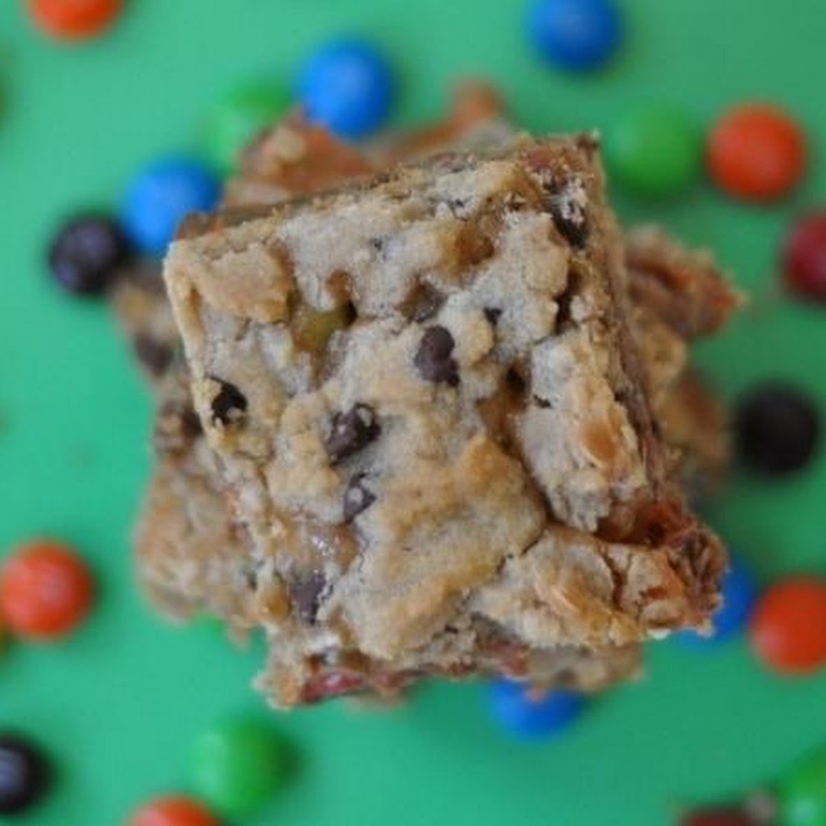 Salted Caramel M&M Slice - Lights, Camera, BAKE!