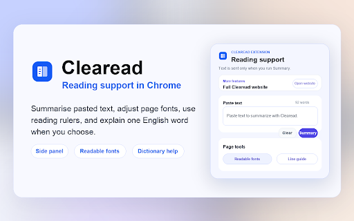 Clearead screenshot 1