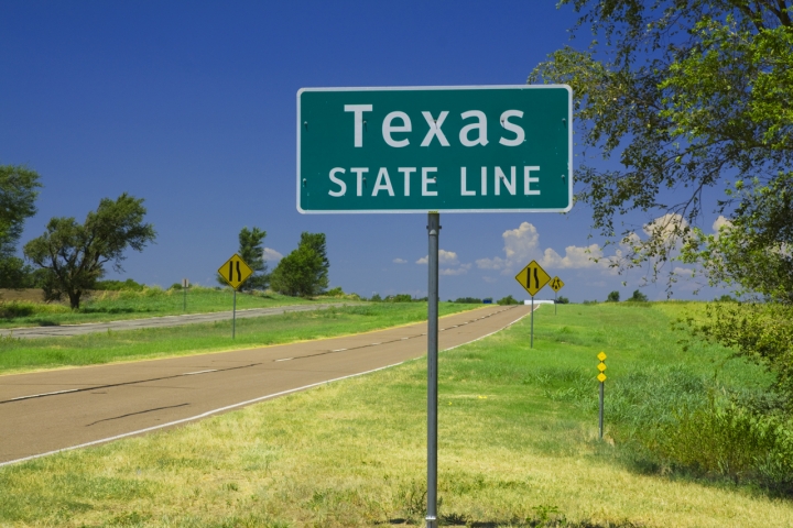 State line on the historic route 66 di steve83