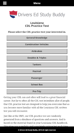 Louisiana Driver License Test