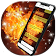 Fire Love Heart SMS Dual Theme icon