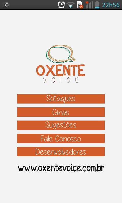 Android application Oxente Voice screenshort
