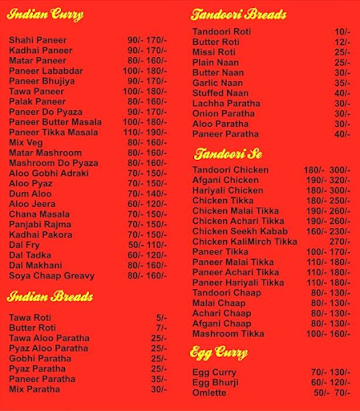 Bhai Ki Rasoi menu 