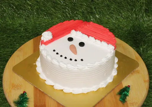 Red N White Vanilla Santa Cake