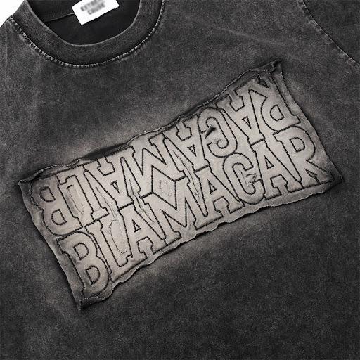 Title 7, Mens Letter Patch Embroidered Distressed Washe...
