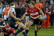 Andries Coetzee of the Lions with possession during the Super Rugby match between Emirates Lions and Brumbies at Emirates Airline Park on May 19, 2018 in Johannesburg, South Africa. 