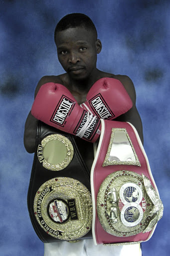 Lehlohonolo 'Hands of Stone' Ledwaba, the former IBF junior-featherweight champion./Veli Nhlapho
