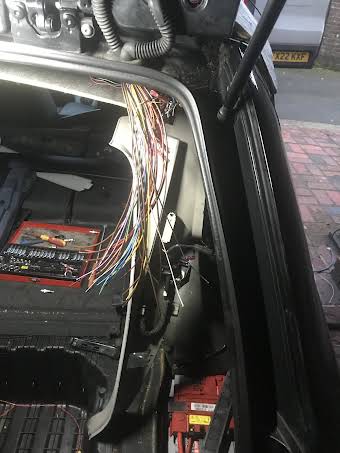 Wiring repair in BMW tailgate  album cover