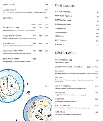 Sarjaa Restaurant & Bar menu 