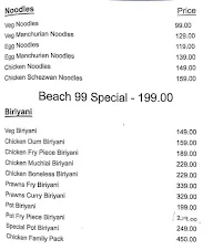 Beach 99 menu 2