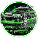 Herunterladen Water Neon Car Keyboard theme Installieren Sie Neueste APK Downloader