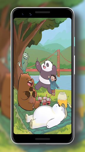 Wallpaper Beruang Panda Lucu