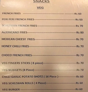 Lassi Shop menu 