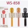 Micro Không Dây Bluetooth Tiện Dụng Chất Lượng Cao Ws - 858 Đa Năng 6 Trong 1 Hát Karaoke - Mic Hát Karaoke Đa Năng