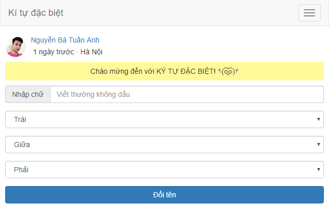 Kí tự đặc biệt AnhNBT Preview image 2