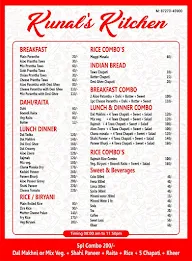 Kunal Kitchen menu 1