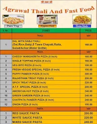 Agrawal Thali and Fast Food menu 4