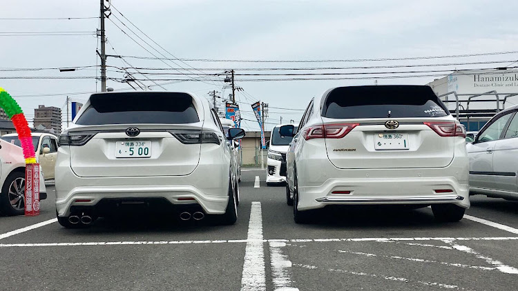 ハリアーの過去写・ワイトレ買ったよ・背比べに関するカスタム事例の投稿画像3枚目