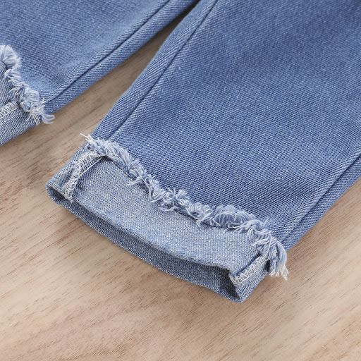 Title 2, New Girls Solid Color Sling Top and Denim Trou...