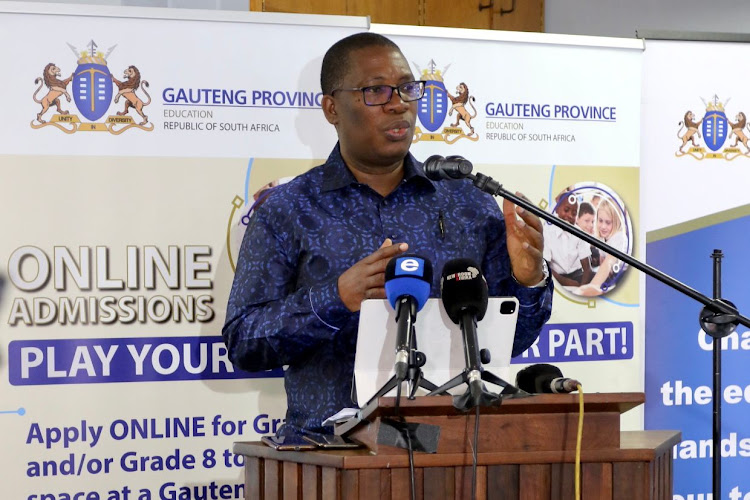 Education MEC Panyaza Lesufi speaks about the placement of pupils in two grades for 2023.