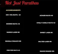 Not Just Parathas menu 5