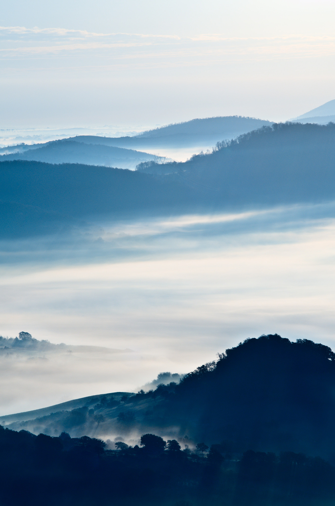 Nebbia in collina di Franco Di Claudio