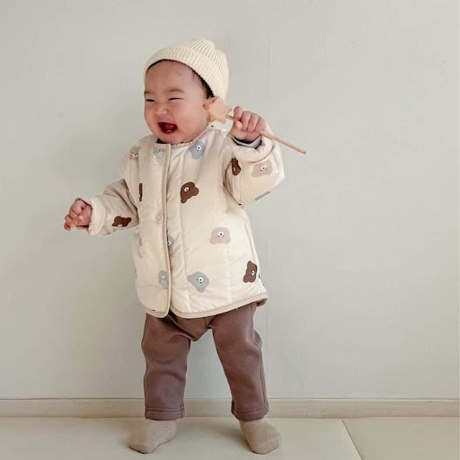 Title 11, Quilted Mini Bear Cardigan Cotton Coat Jacket B...