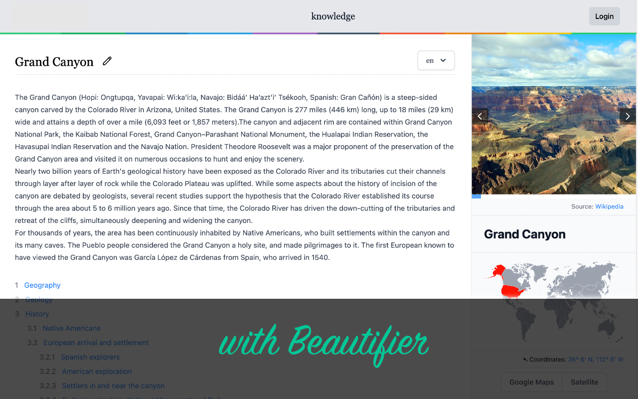 Beautifier for Wikipedia™ Preview image 5