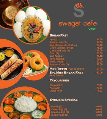 Swagat Cafe menu 