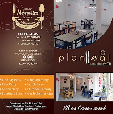 Plan-Eat menu 