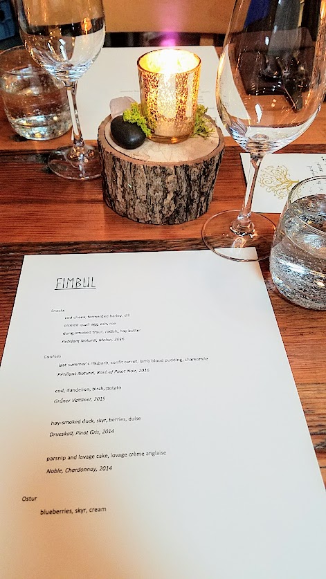 Fimbul Icelandic Dinner Spring 2018