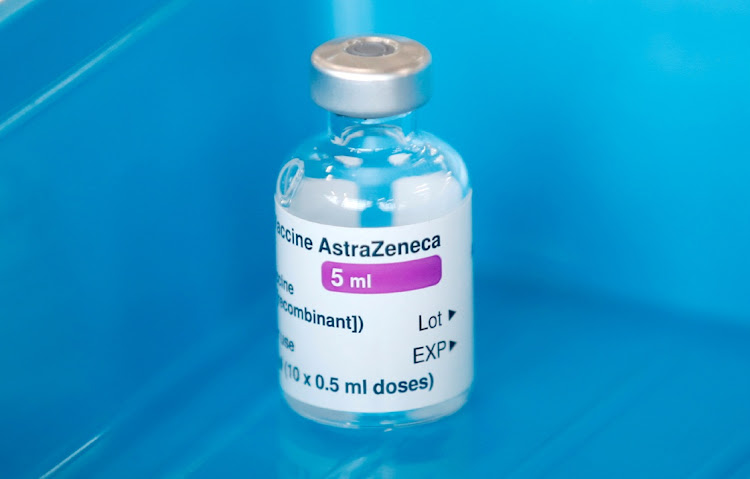 FILE PHOTO: A vial of the Oxford-AstraZeneca COVID-19 vaccine