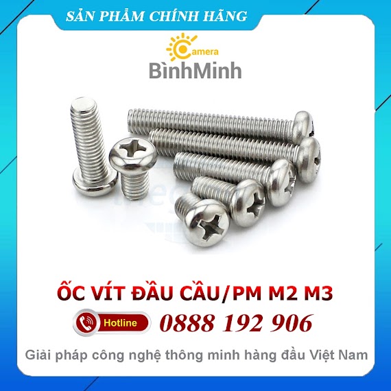 Ốc Vít M2 M3 Đầu Cầu M2X3 M2X4 M2X5 M2.5 M2.5X3 M2.5X4 M2.5X5 M2.5X6 M3X3 Chuyên Gắn Ổ Cứng Ssd M2, 2.5 Inch Cho Laptop