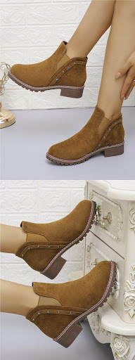 Title 10, Womens Short Retro Frosted Short Boots