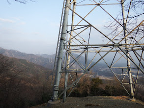 この日は霞が多く