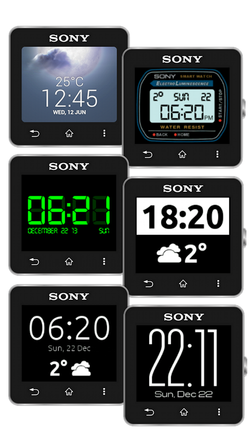 watch faces sony smartwatch 2