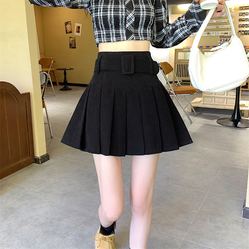 Title 20, Womens Corduroy Half Skirt Autumn A-line Pleat...