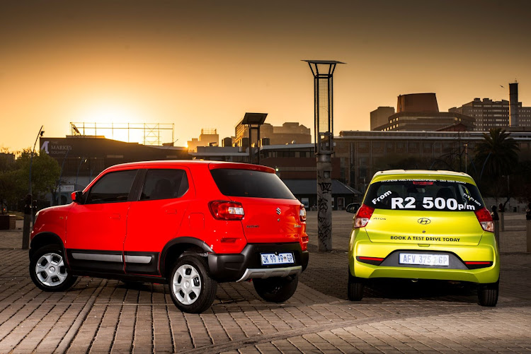 The Suzuki S-Presso (left) is yet to be crash tested. The Hyundai Atos scored two stars in its Global NCAP crash test.