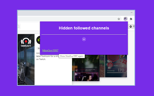 Twitch Hide Followed Channel