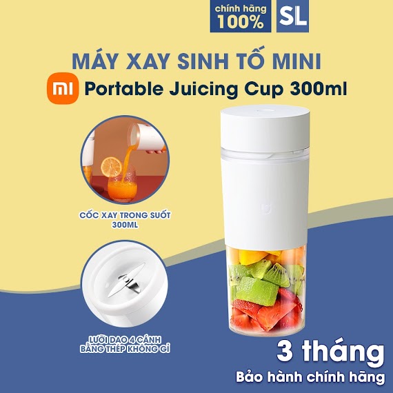 Mijia Máy Xay Trái Cây Cầm Tay Di Động Máy Ép Trái Cây Mini Đa Chức Năng Xay Sinh Tố Ép Tươi Nhanh Gọn