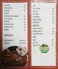 The Cake Bash menu 2