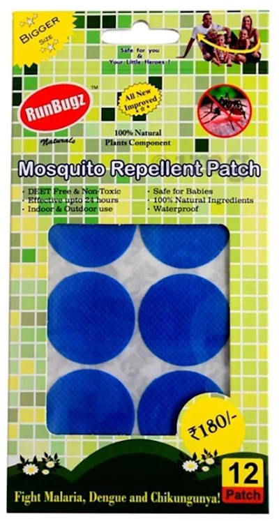 Runbugz Anti Mosquito Patch Printed Assorted 1x30