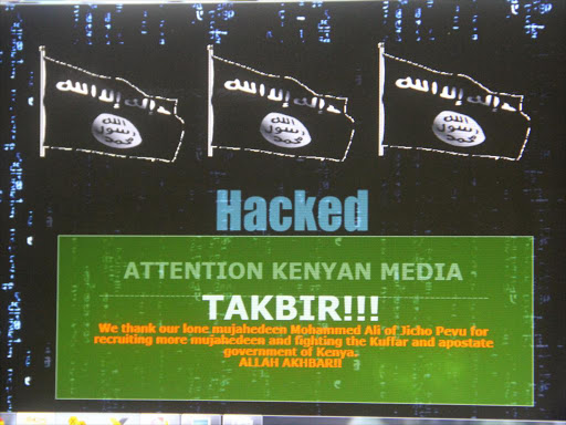 Radio Africa The Star online website when it was defaced by unknown cybercrime individuals suspected to be terrorists./FILE