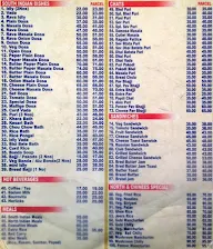 Srinidhi Sagar menu 1