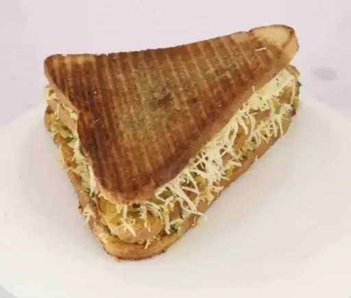 Chicken Salami Cheese Grilled Sandwich