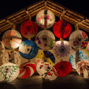 Multicolored umbrellas