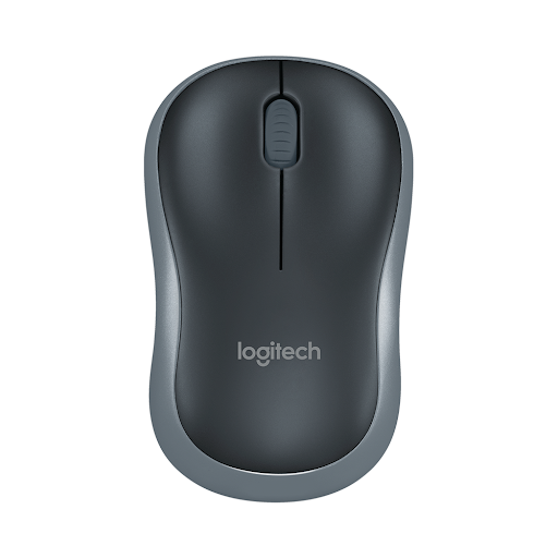 Chuột không dây Logitech M186 (Xám)