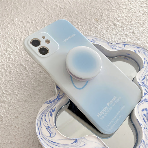 Title 4, Gradient Starry Sky Bracket Phone Case Silicone...