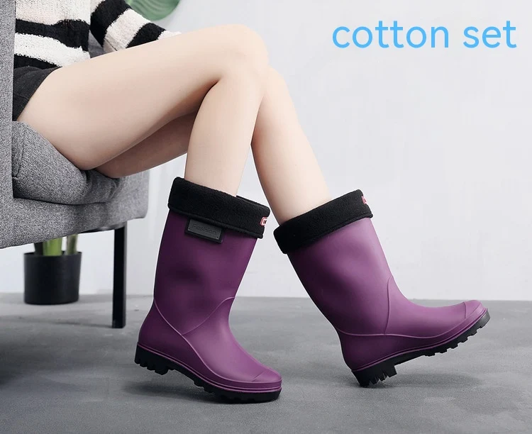 Title 10, Bottes deau épaisses en coton amovible pour la...