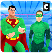 Super Hero Green Man Battle Simulator  Icon